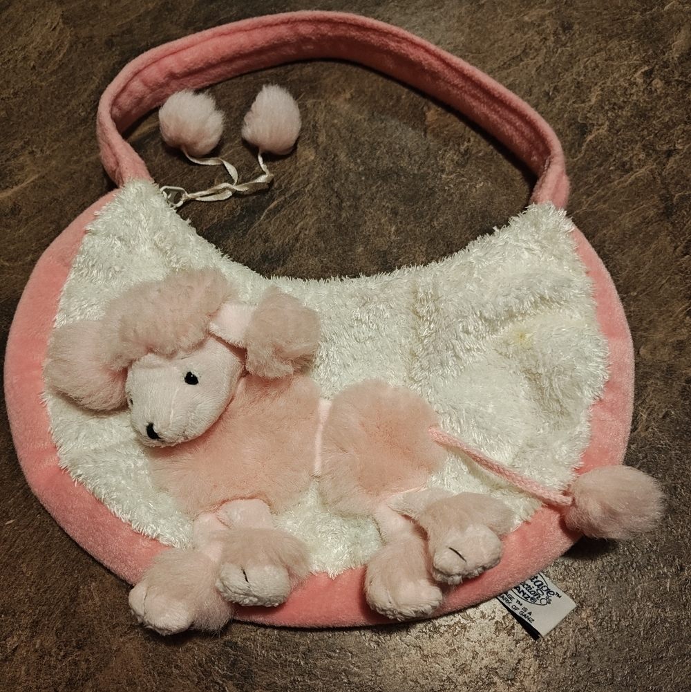 GANZ Heritage Collection Pink Plush Bag